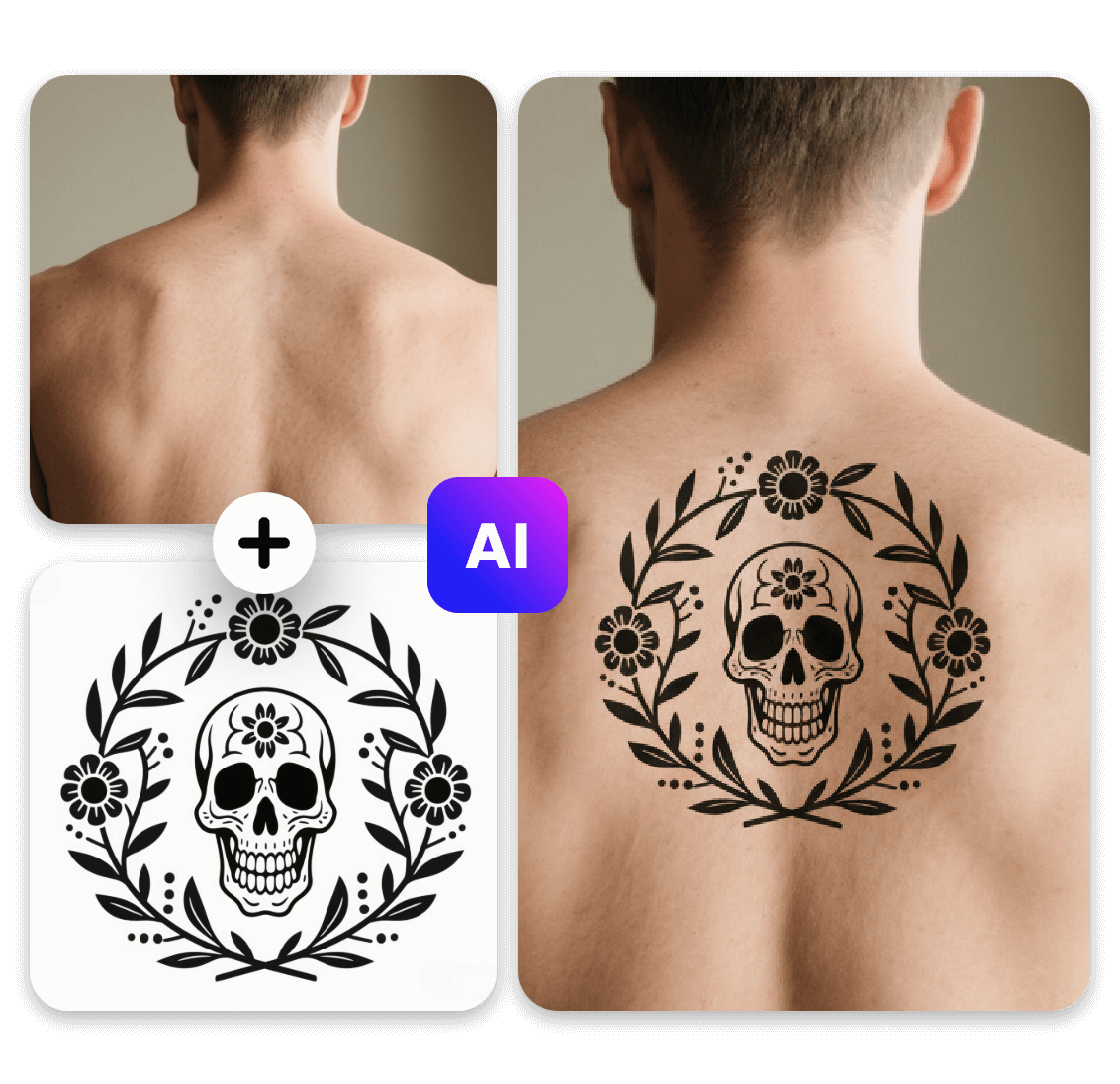 Sans risque grâce au simulateur de tatouage