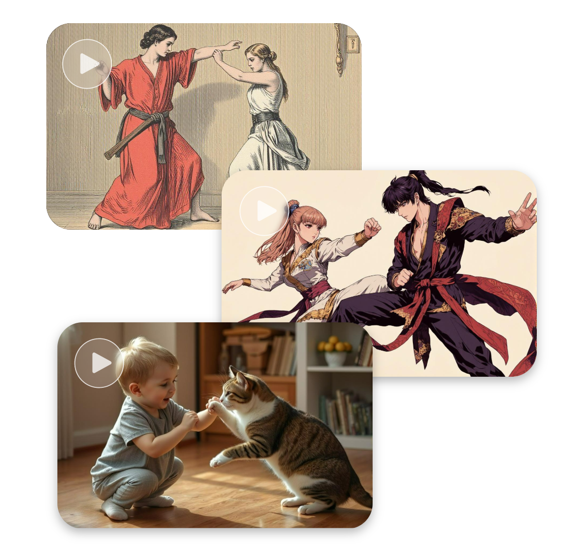 Combine kinds of styles with your kung fu video generator to produce incredible video creation