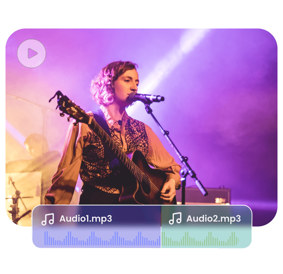 Combine two mp3 files to make a perfect background music for a girls video