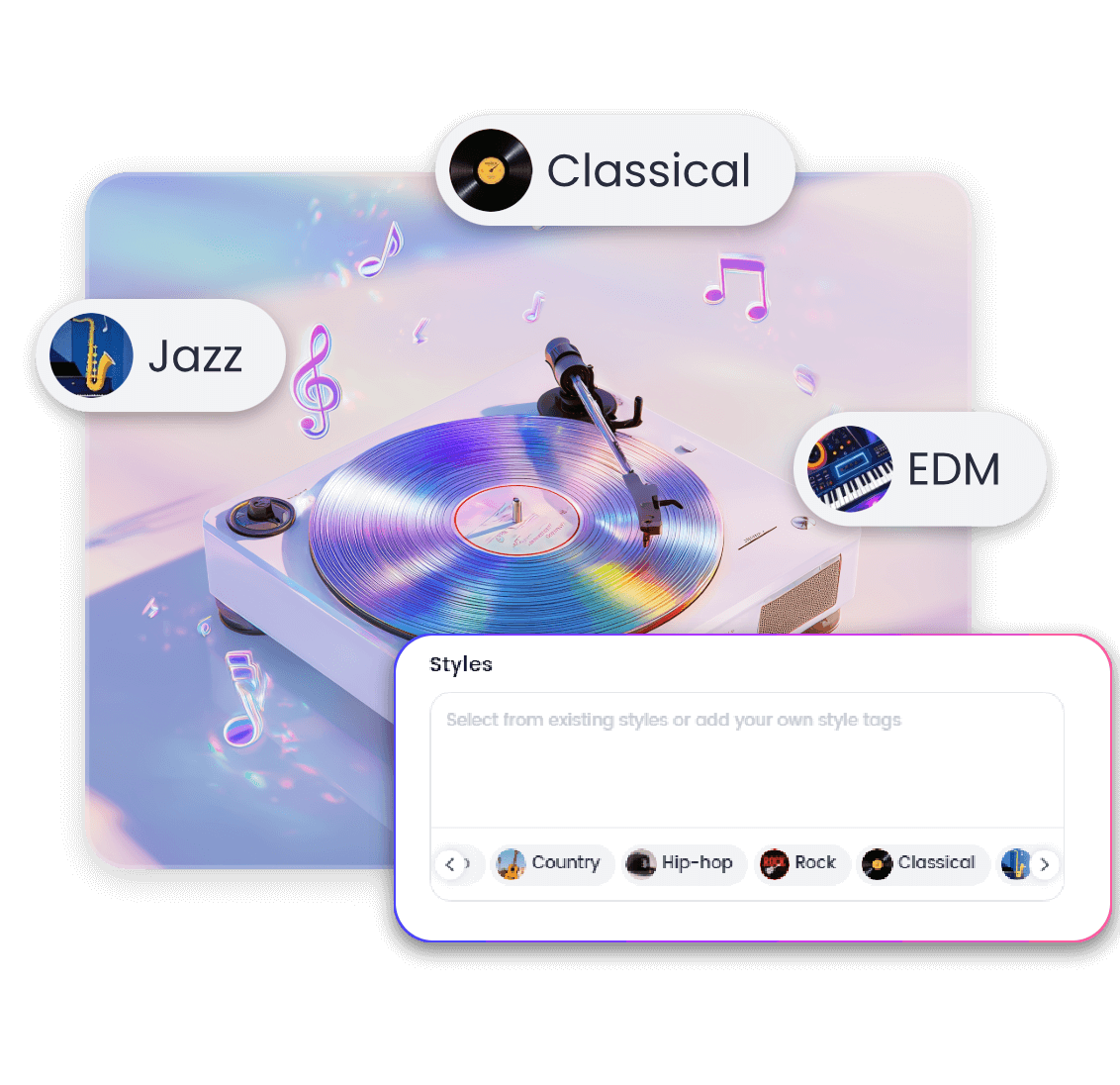Control instruments and beats easily in your track