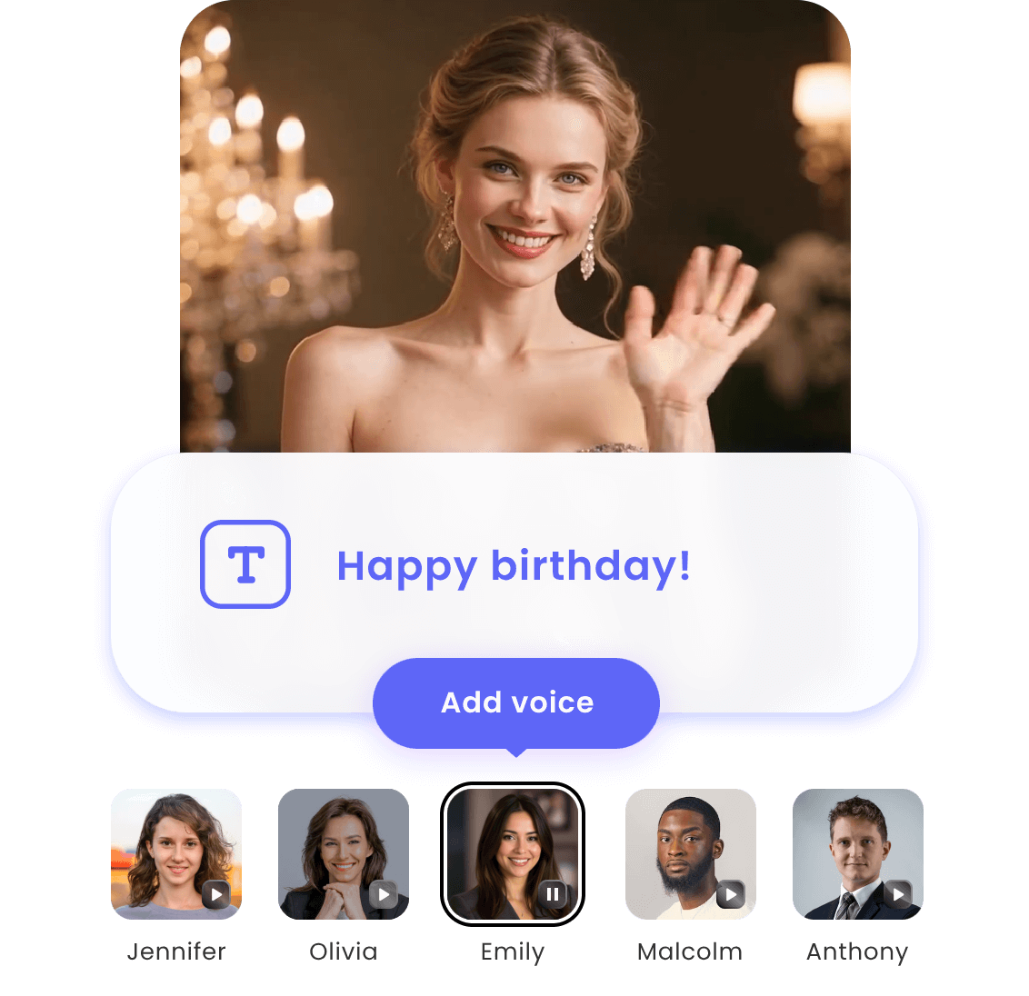Convert a photo of a female celebrity to a talking avatar