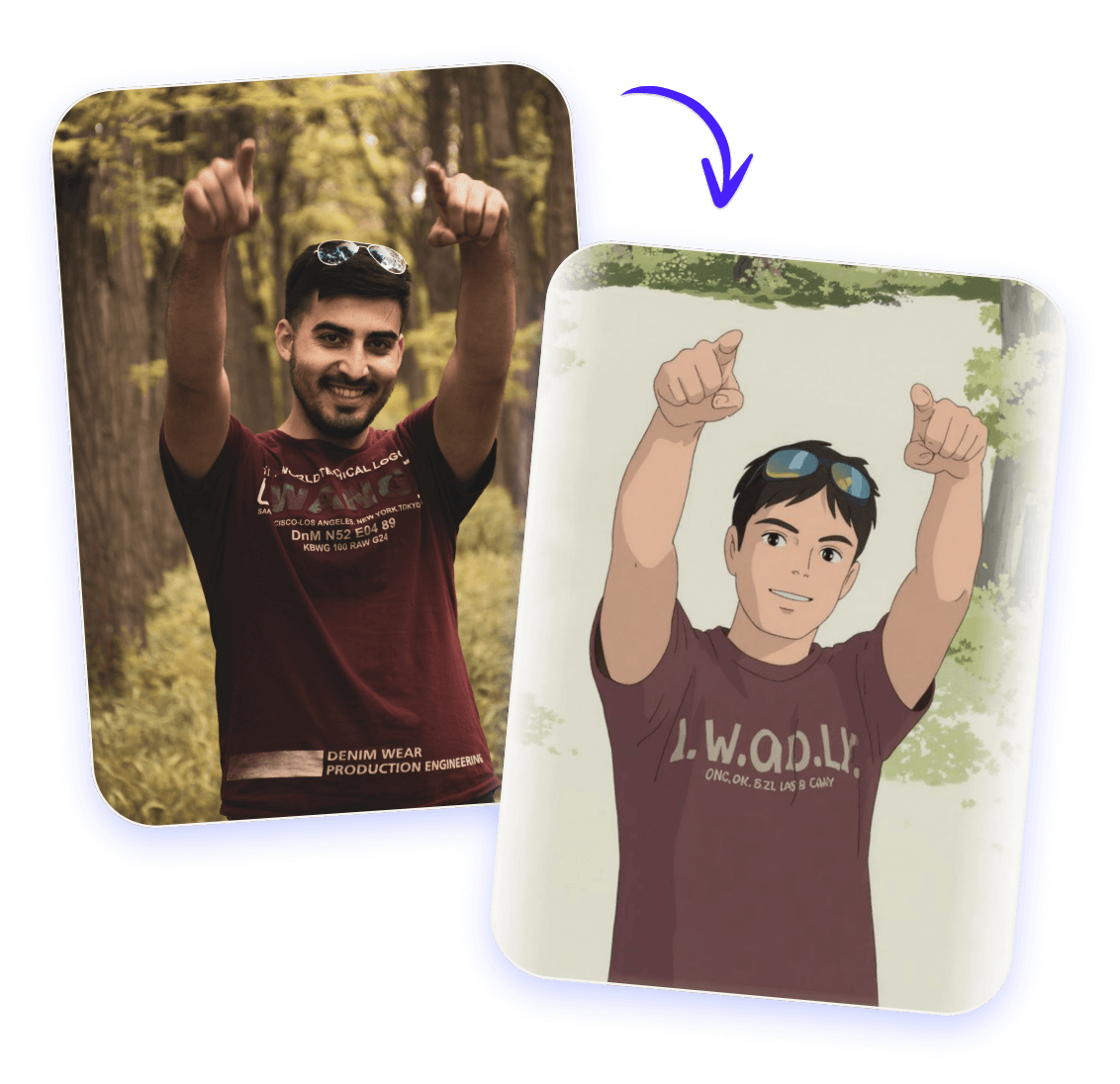 Convert a photo to ghibli style meme image