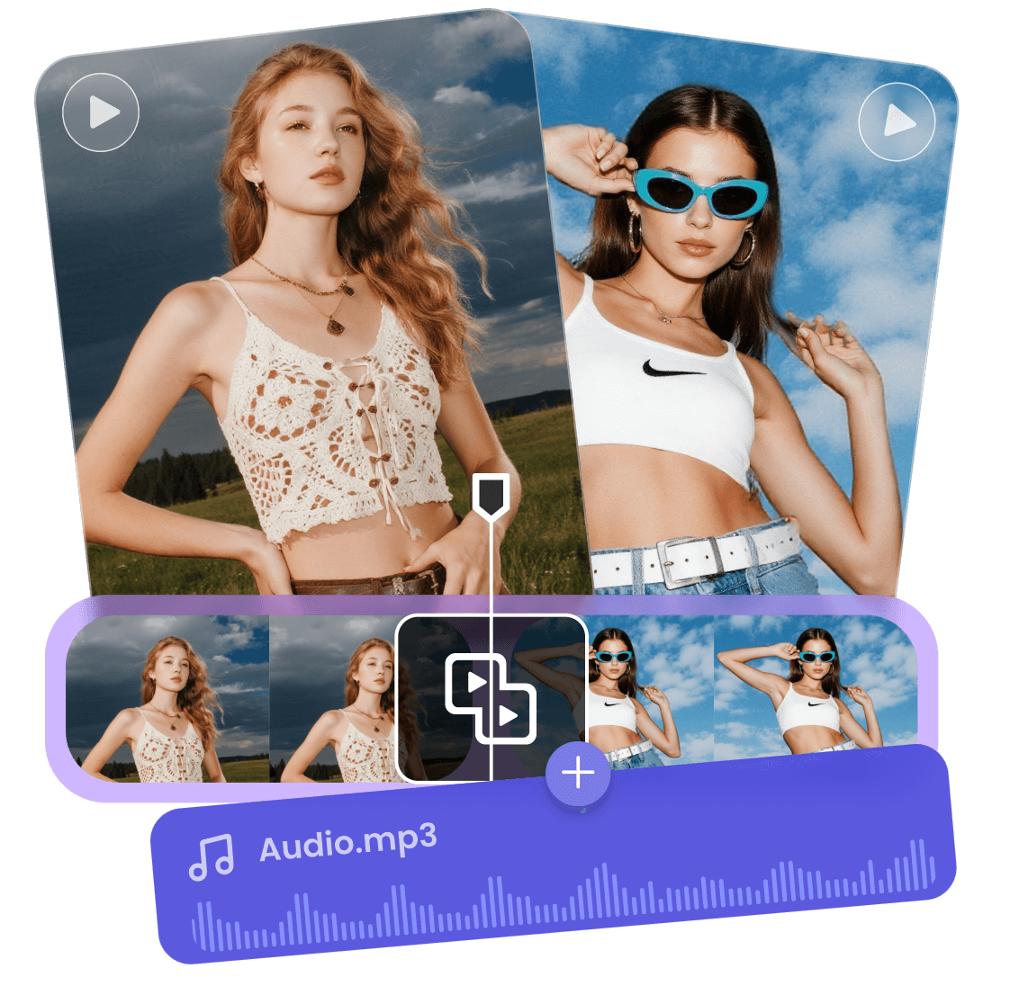 Convert an image to a video and edit the video online with Clipfly video editor