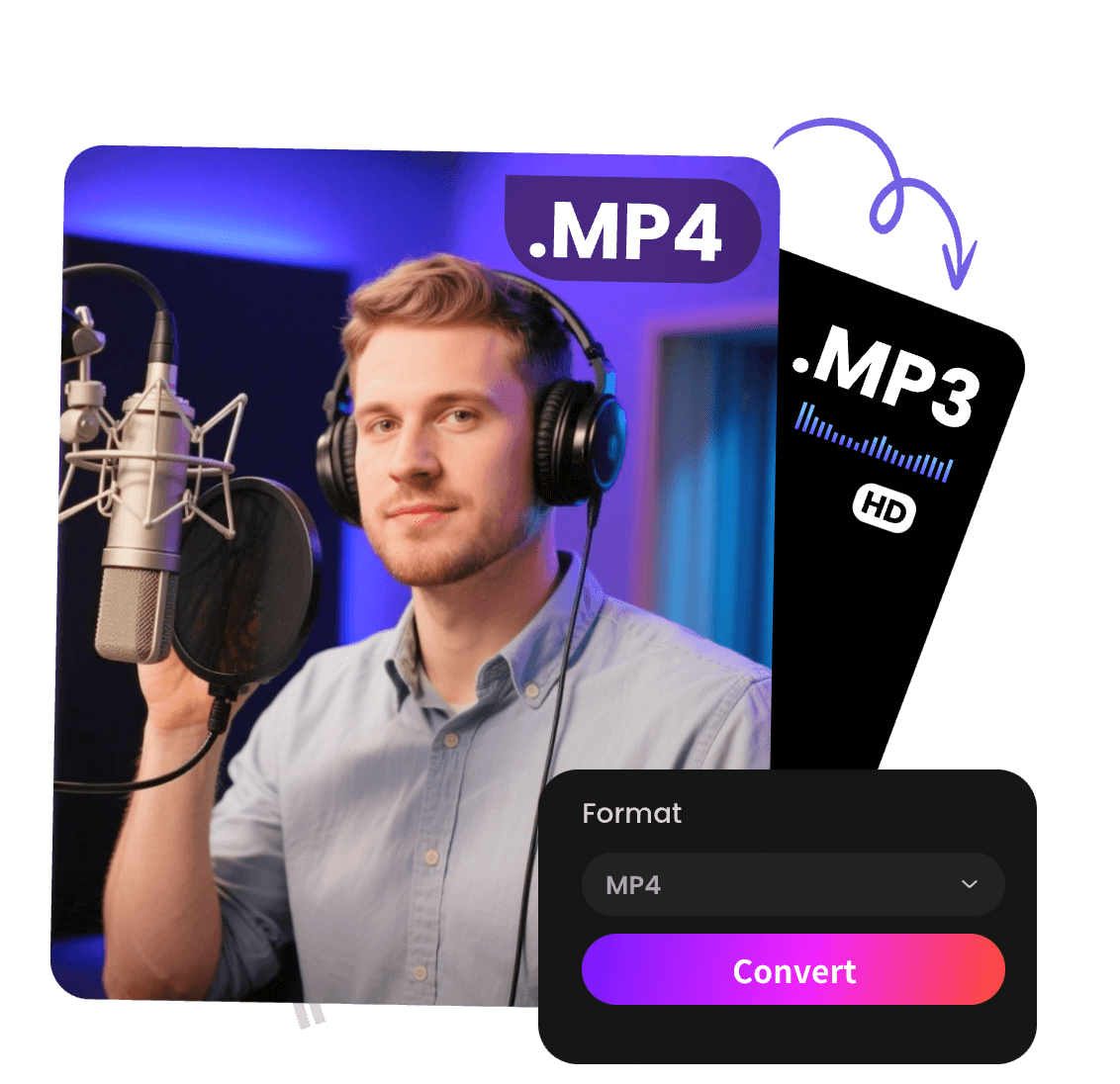 convertir vos fichiers MP4 en MP3 avec Clipfly pour écouter vos podcasts facilement