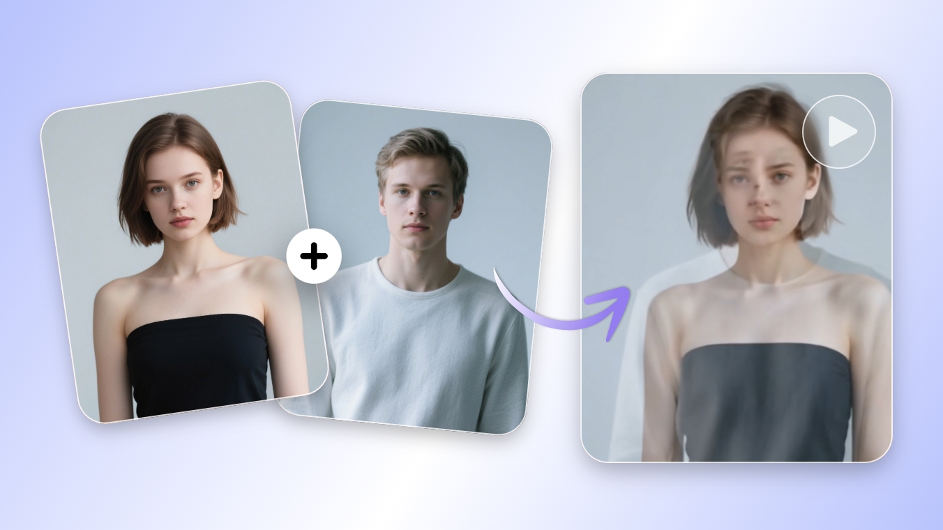 Create a complete video story by uploading the frist and last frame to Clipfly