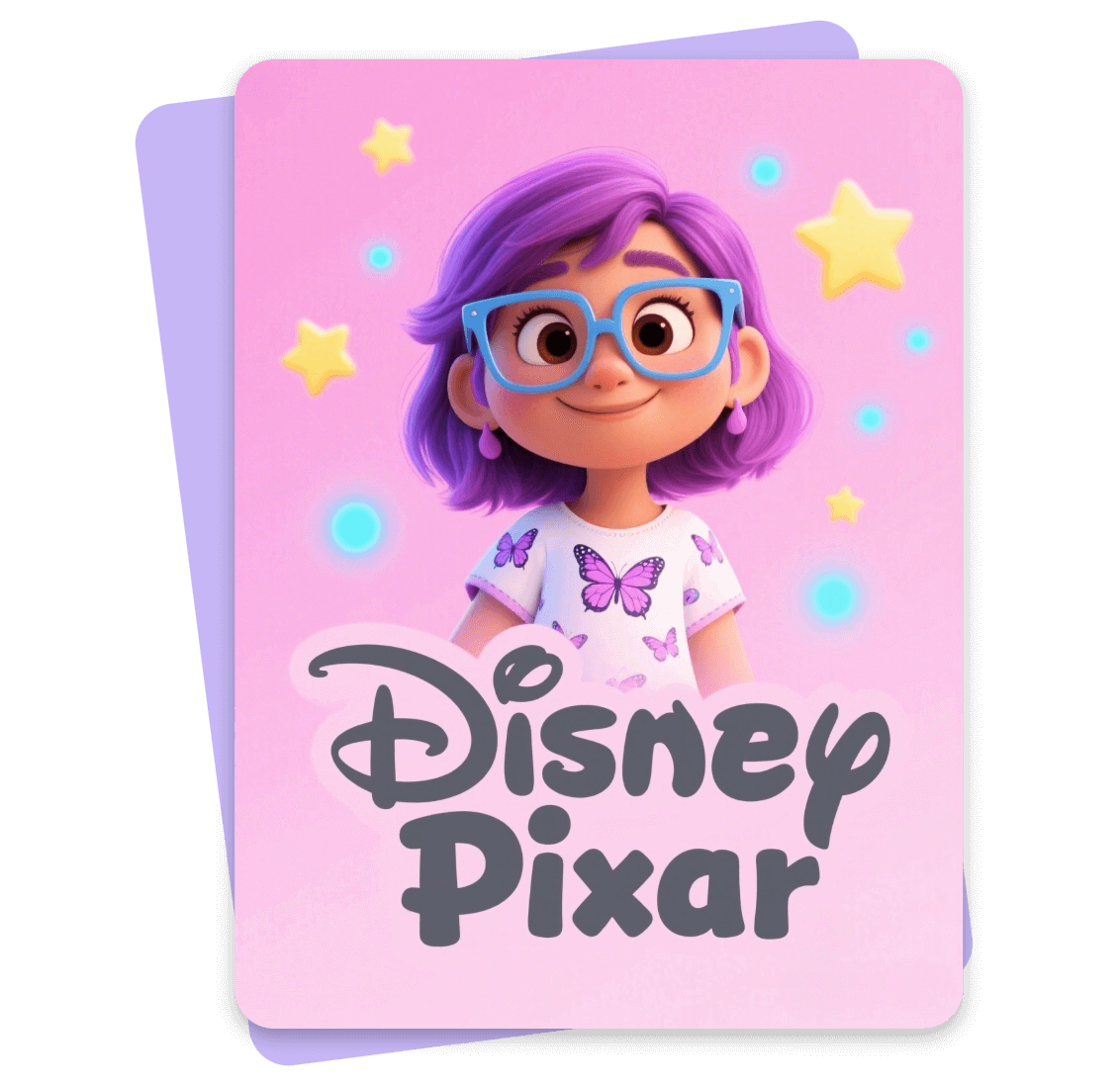 Create a high quality disney poster with a girl