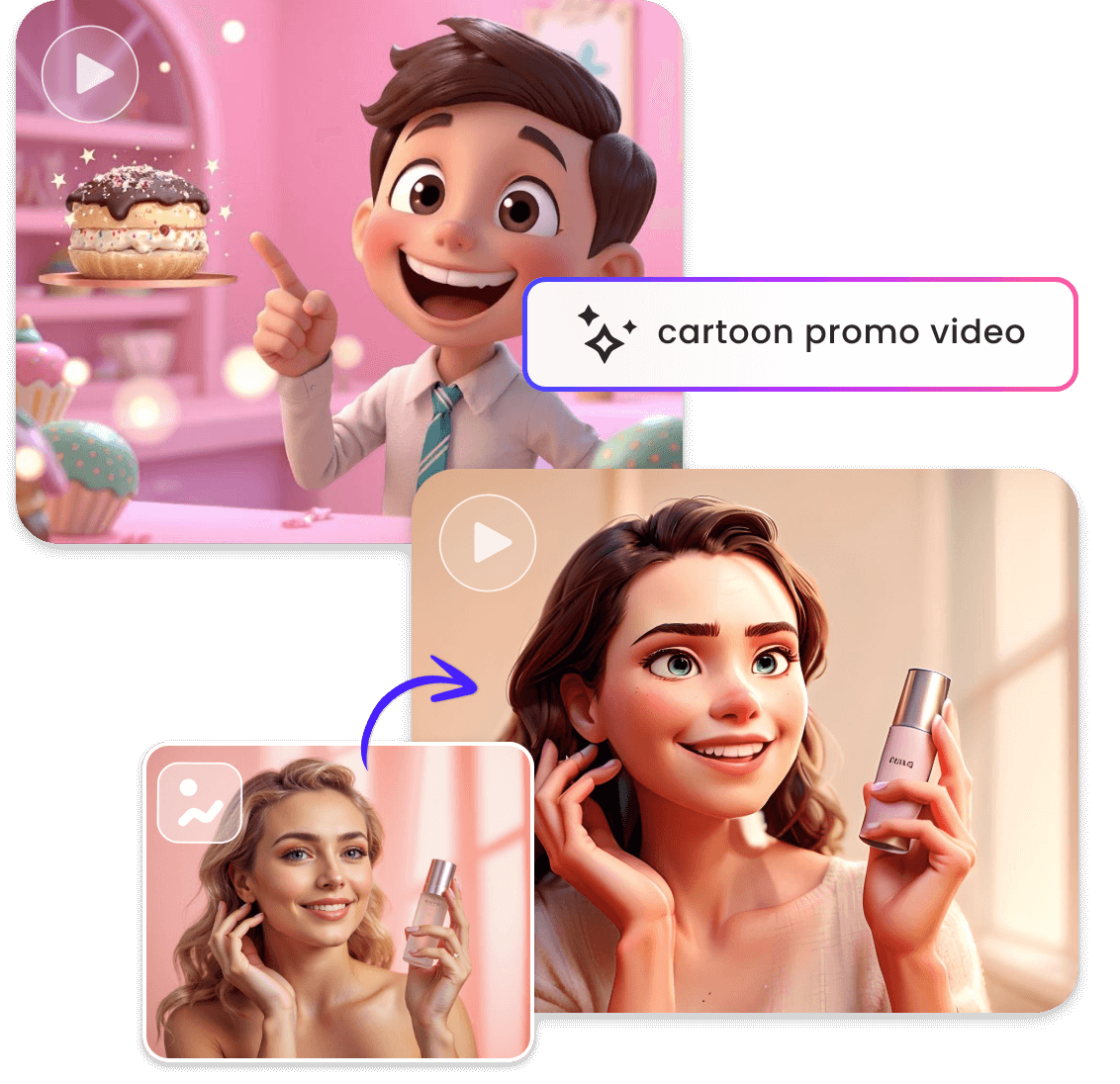 Create animated promo videos from text and photo