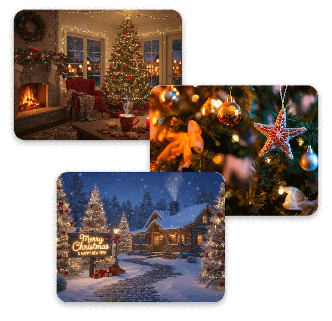 映えるクリスマス背景をAIで生成