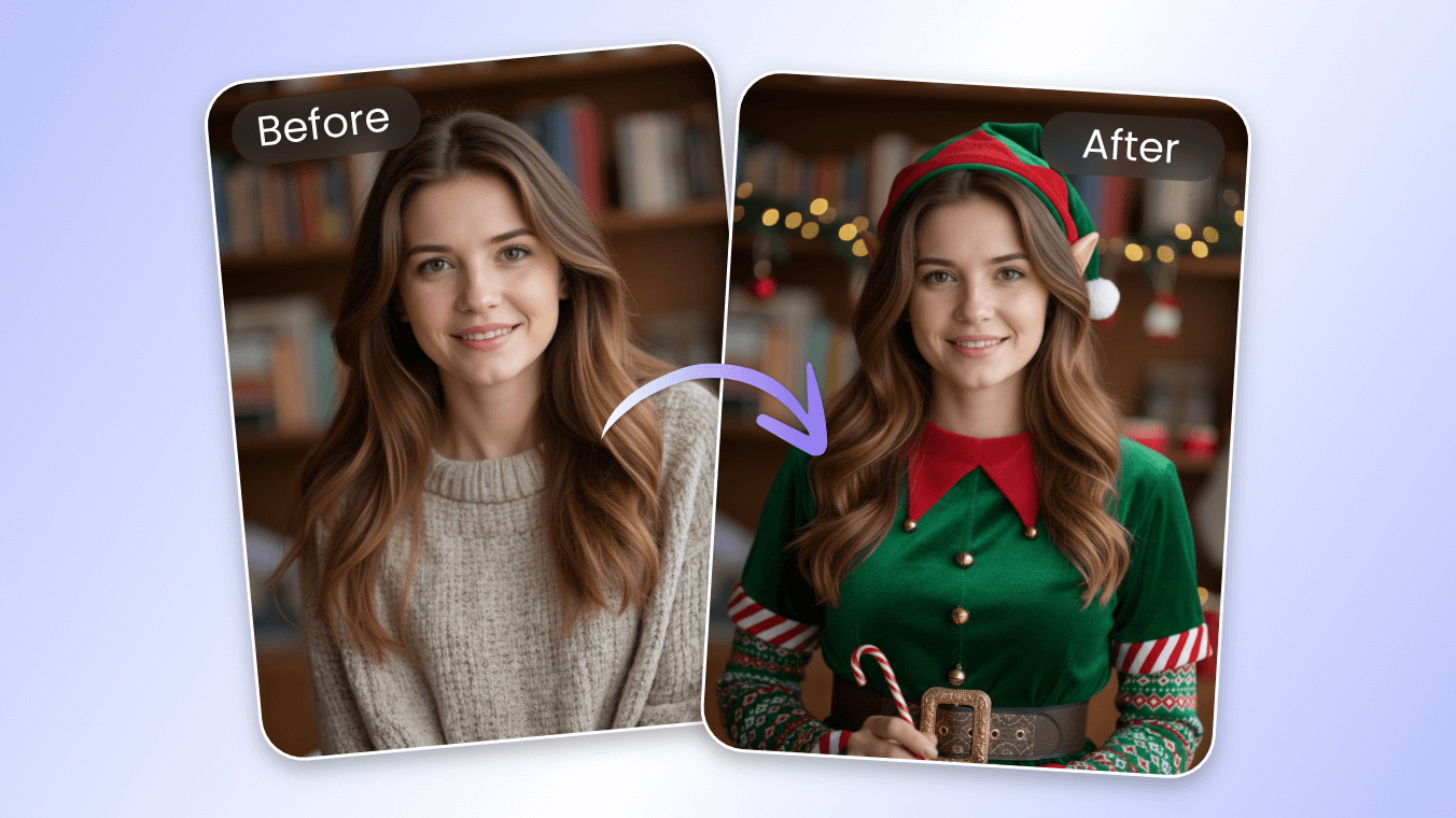 インスタクリスマスフィルターで華やかなセルフィーを作成