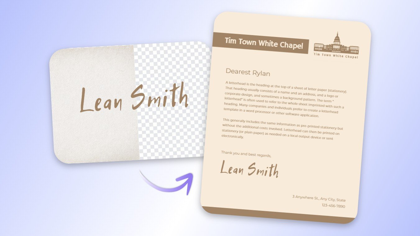 Create transparent PNG images for professional use featuring making signatures to sign documents