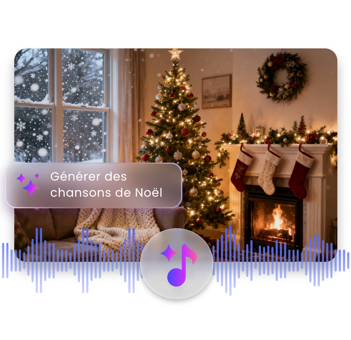 Creer une chanson de noel ia a partir du texte