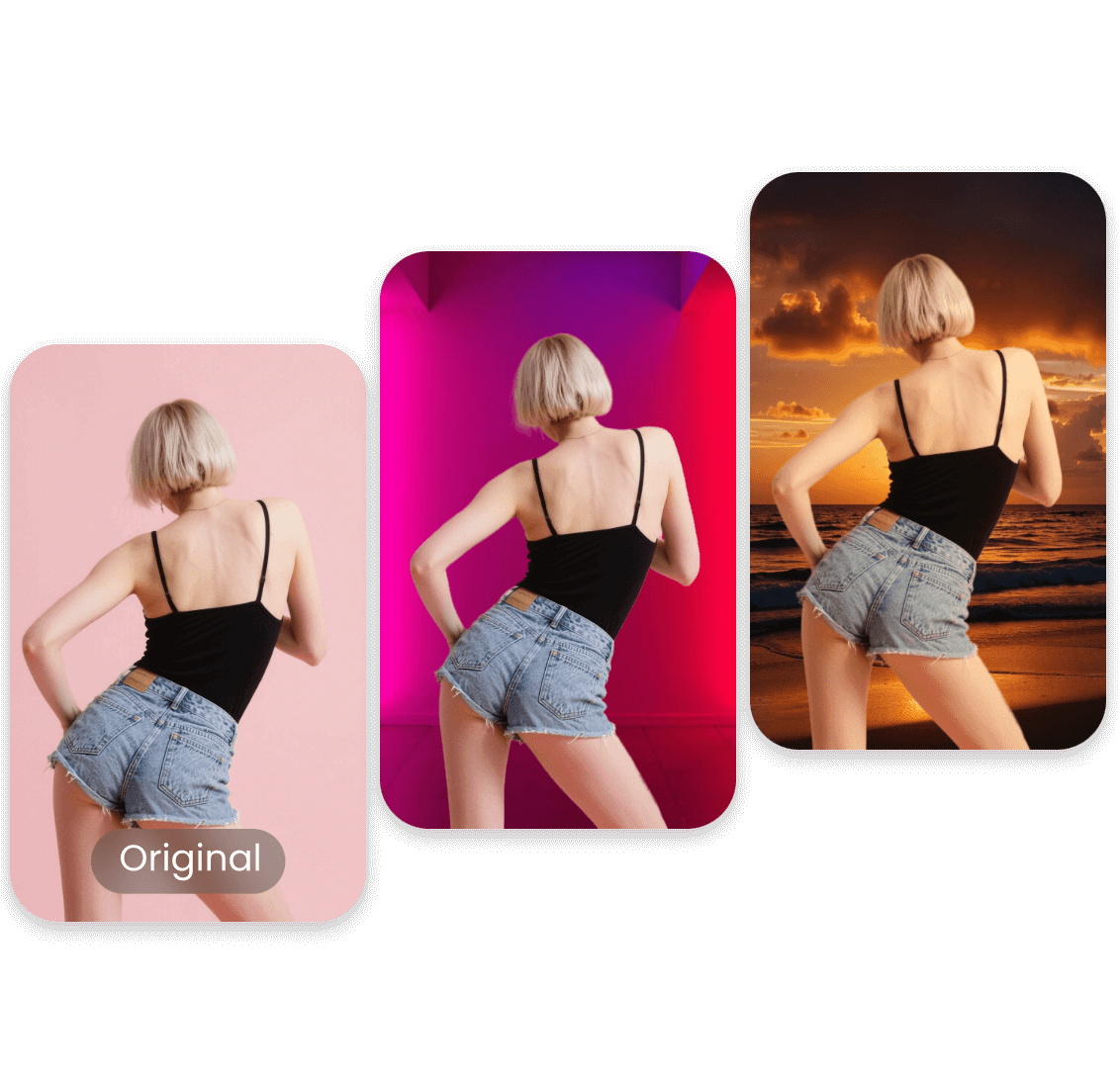 Personalize o fundo do vídeo de twerking