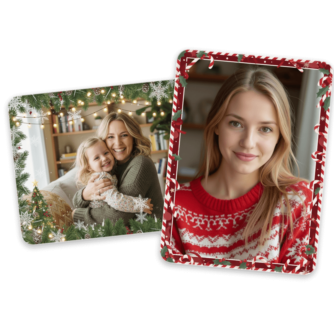 クリスマスの枠やフレームで写真を飾ろう