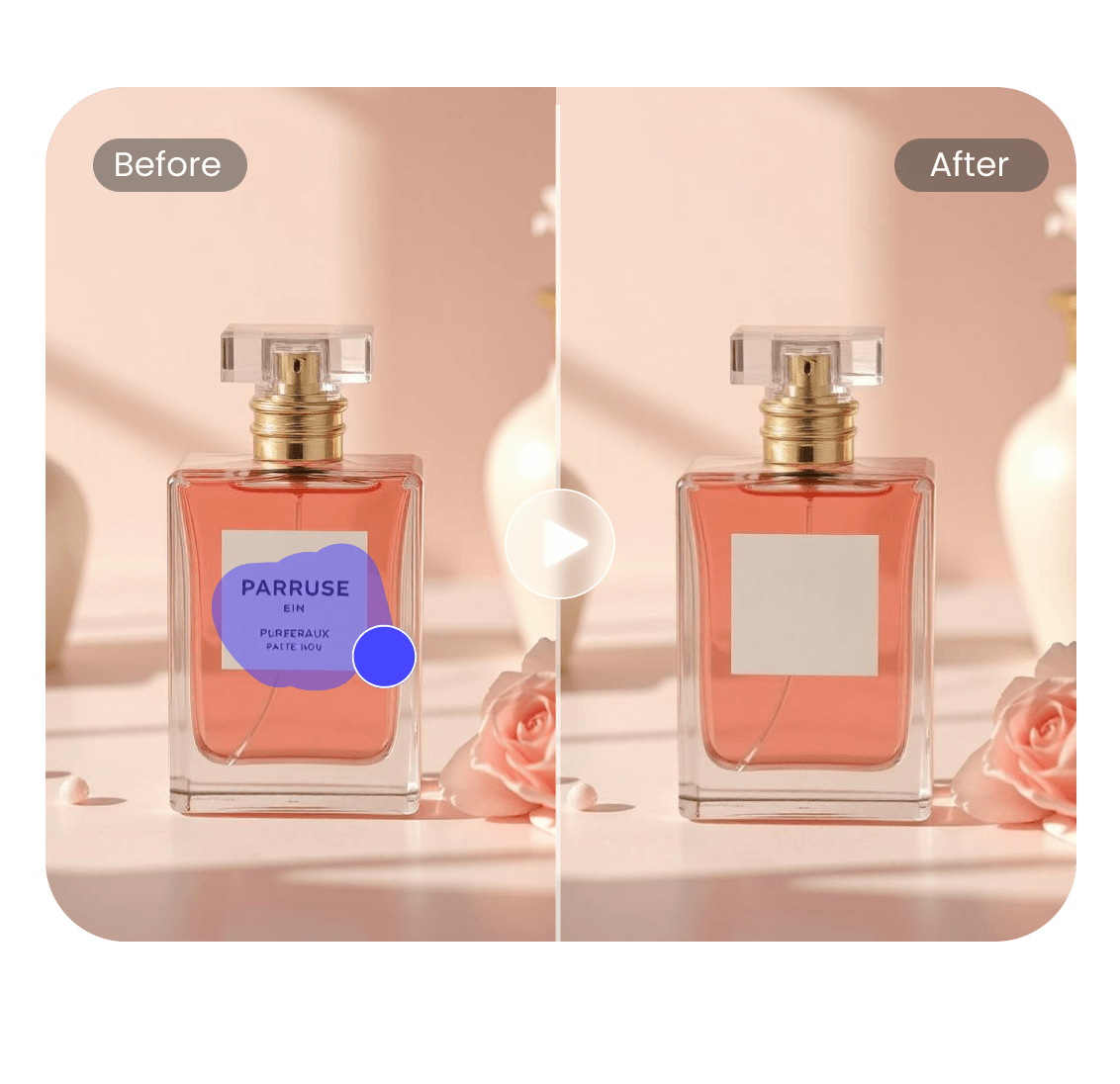 Delete text watermark on the product video