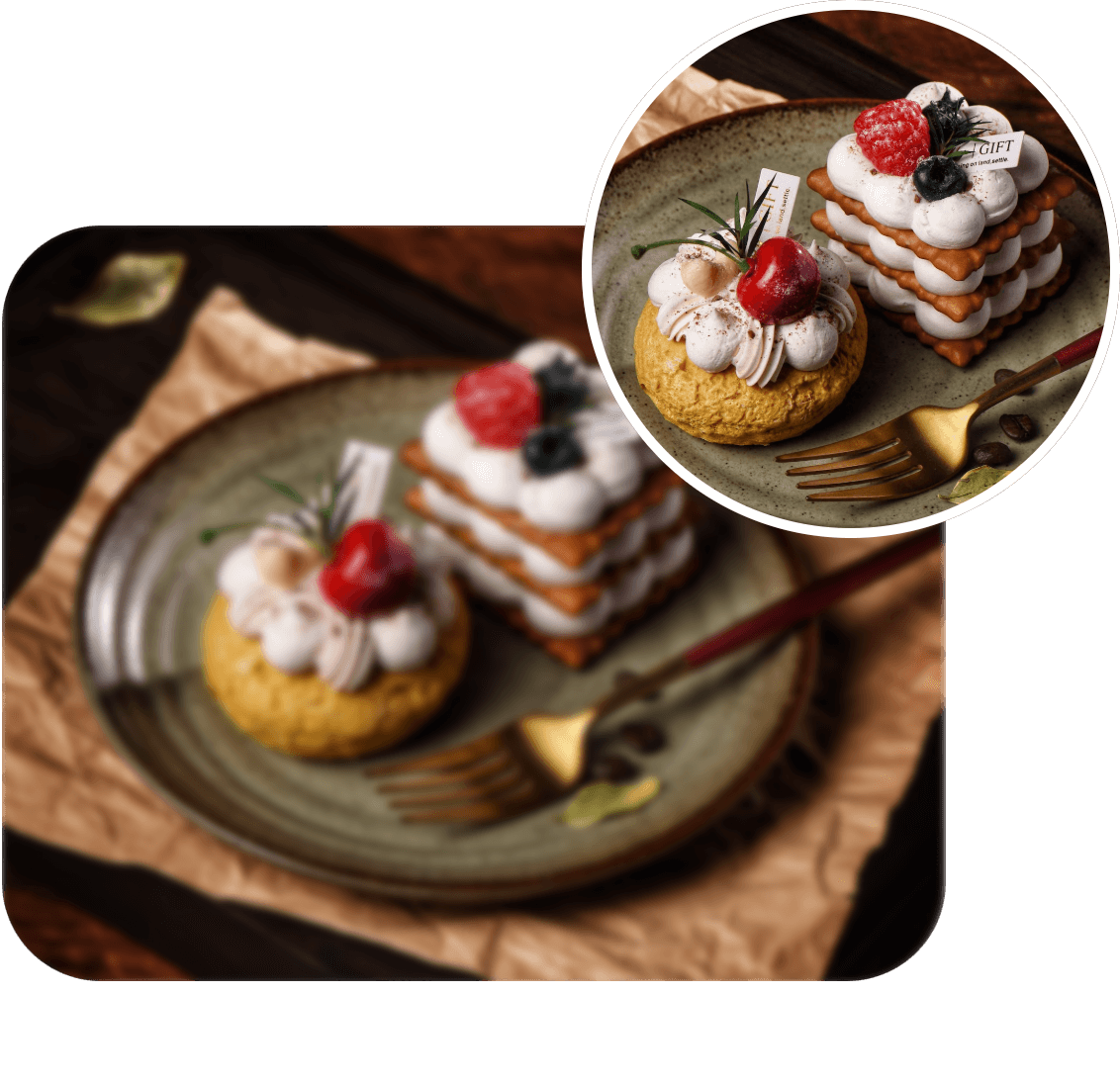 Denoise and fix pixelated video of a cake