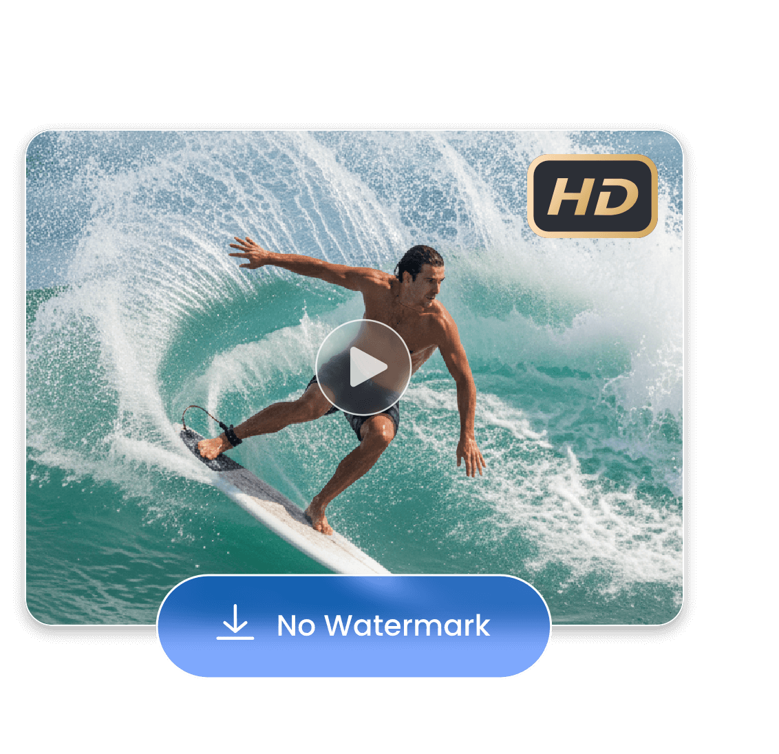 Download interpolated video in high quality and watermark free
