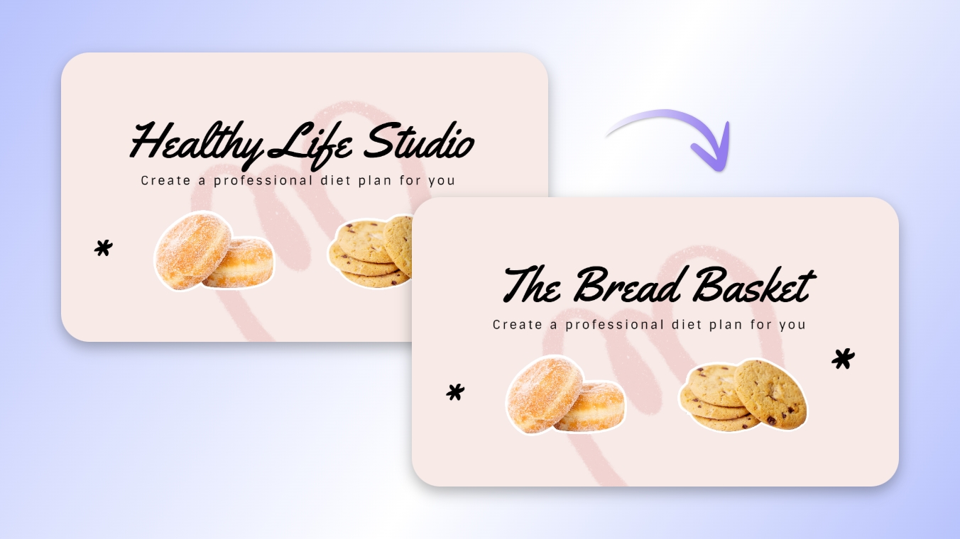 Edit image text for visual design