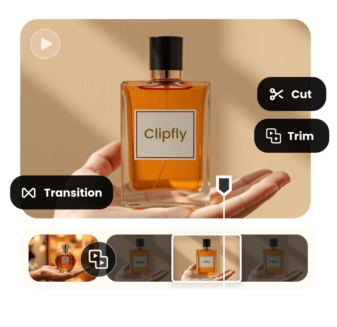 Edit video clips with smooth cut trim and transition functions by fotor