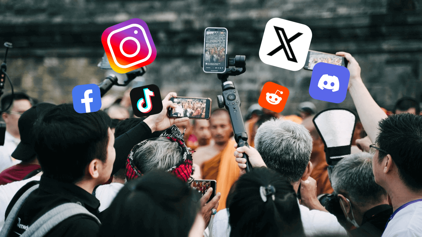 Enhance a media video and share it on social media