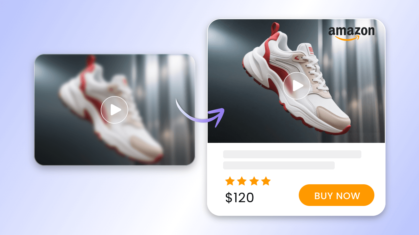 Улучшение качества видео обуви для карточек товаров в e-commerce