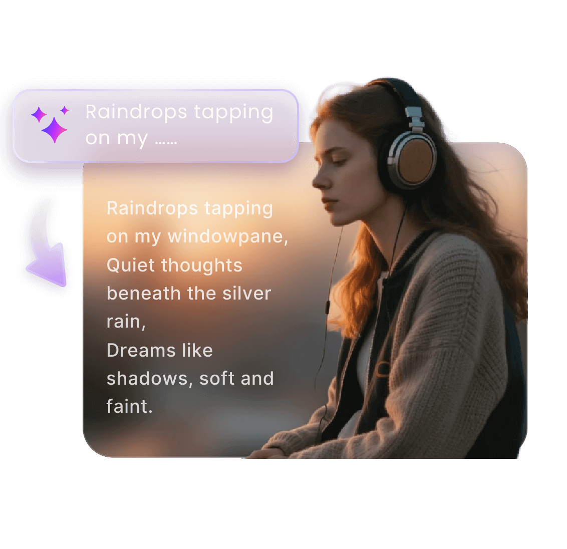 Enter lyrics to generate a lofi song with ai