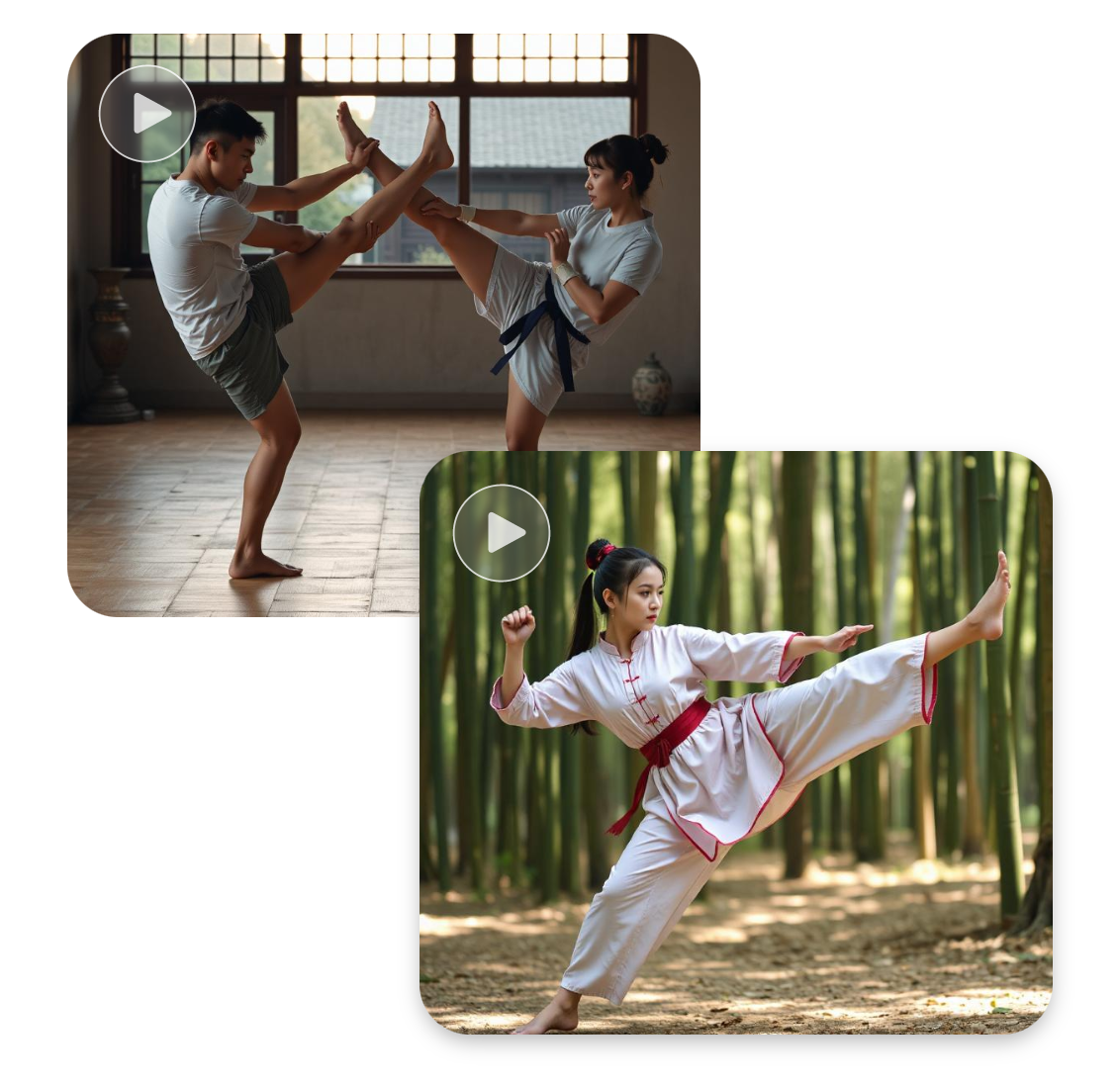 Enter specific description of kung fu styles you want best to clipfly ai kung fu video generator