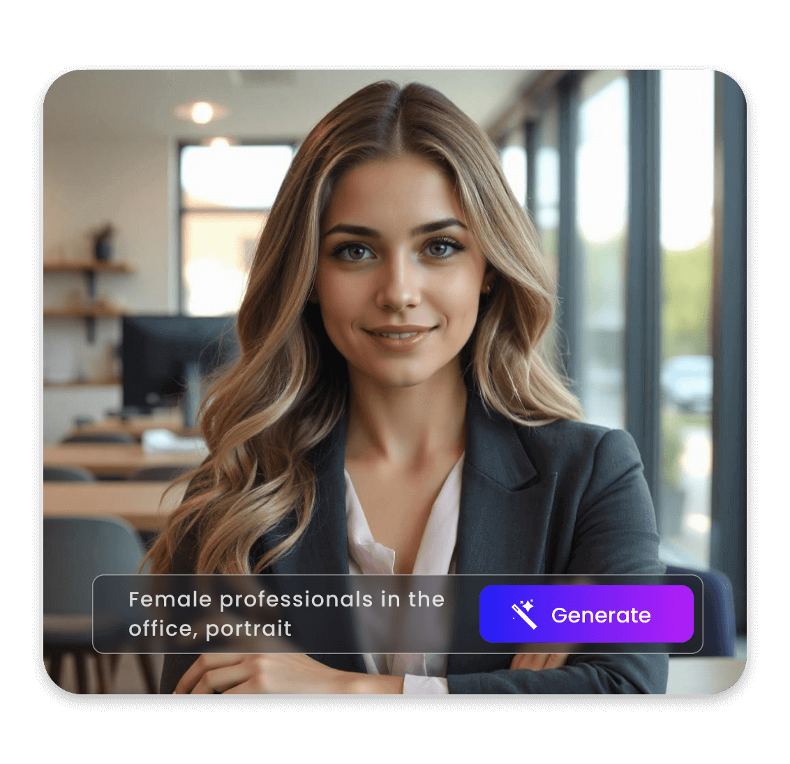 Generate a formal portrait of a girl using ai text to image