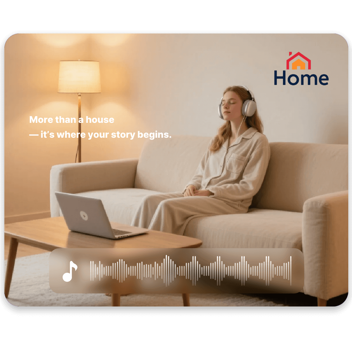 Generate a lofi song with ai for a home decor commercial