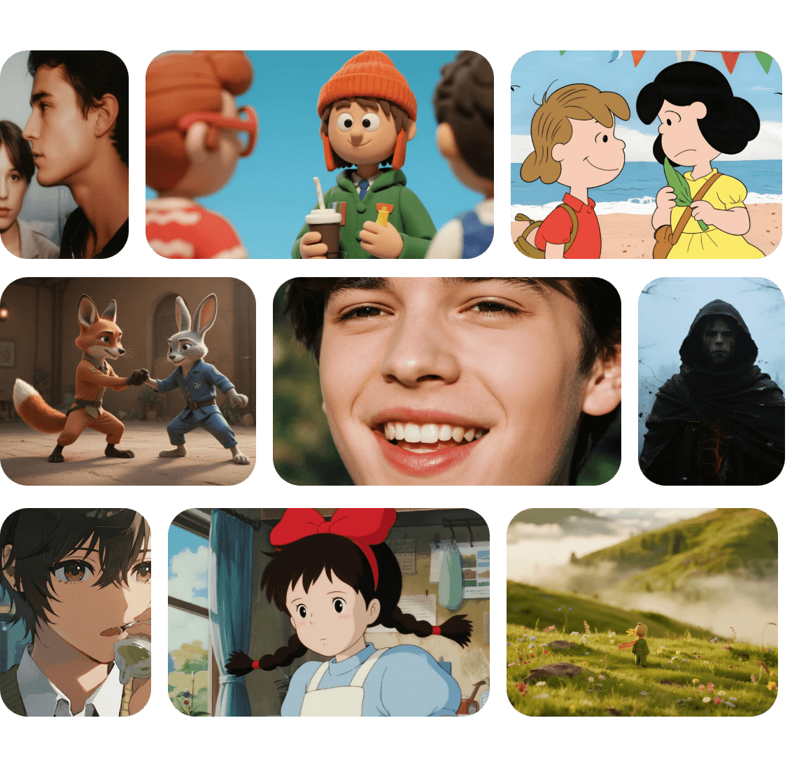 以多種風格生成 AI 劇本影片