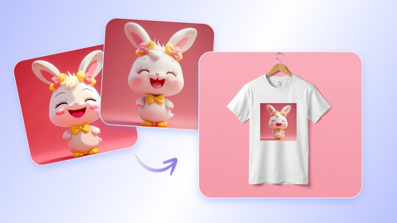 Generate images and apply ai art to t shirt