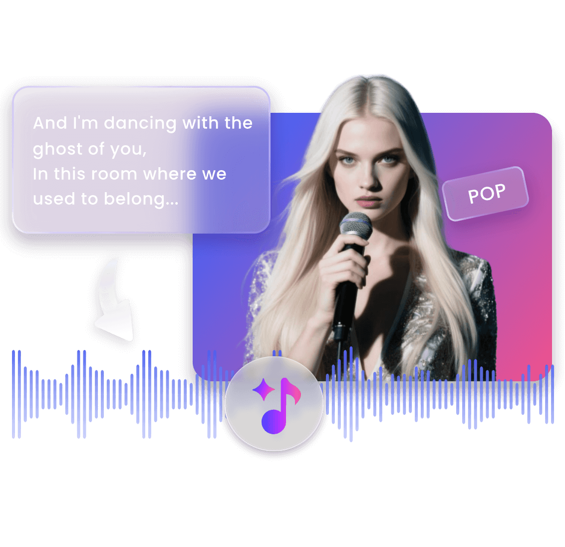 Generate lyrics and sing it out with ai vocals