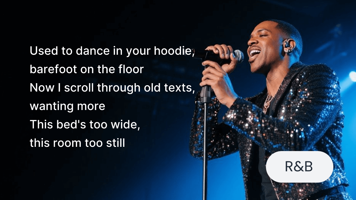 心に響くR&B歌詞を生成するAI作詞