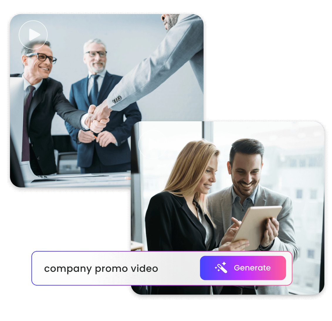 Generate two promo videos from text in clipfly ai promo video maker