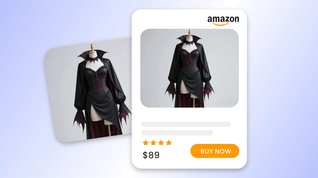 Generate vampire product images for e commerce
