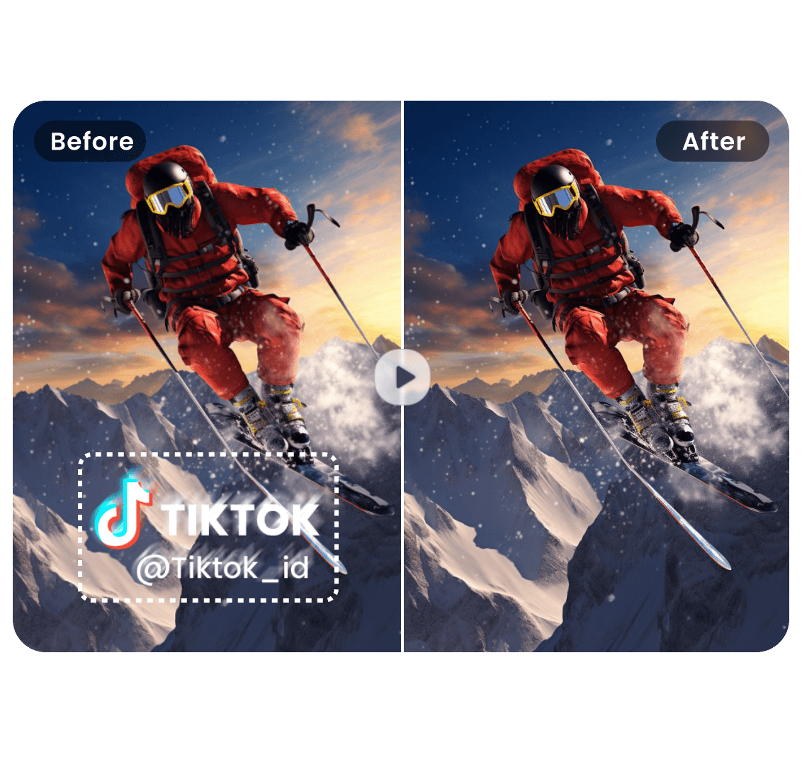 Get rid of moving watermarks in one click
