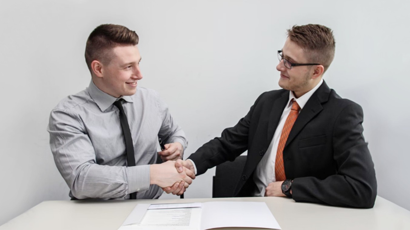 Handshake over signed document