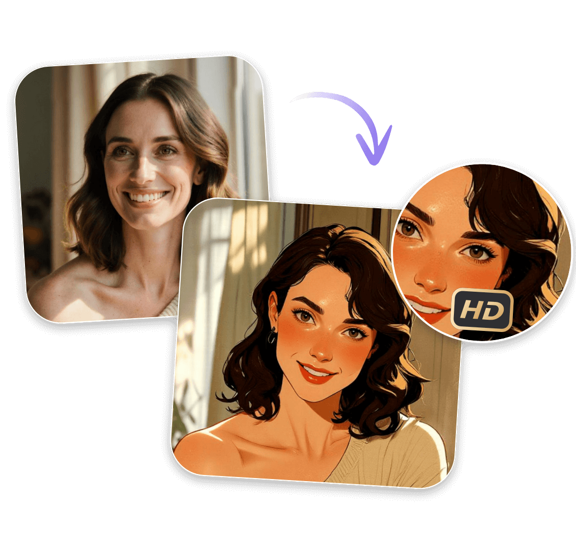 High resolution output generated from Clipfly AI filters