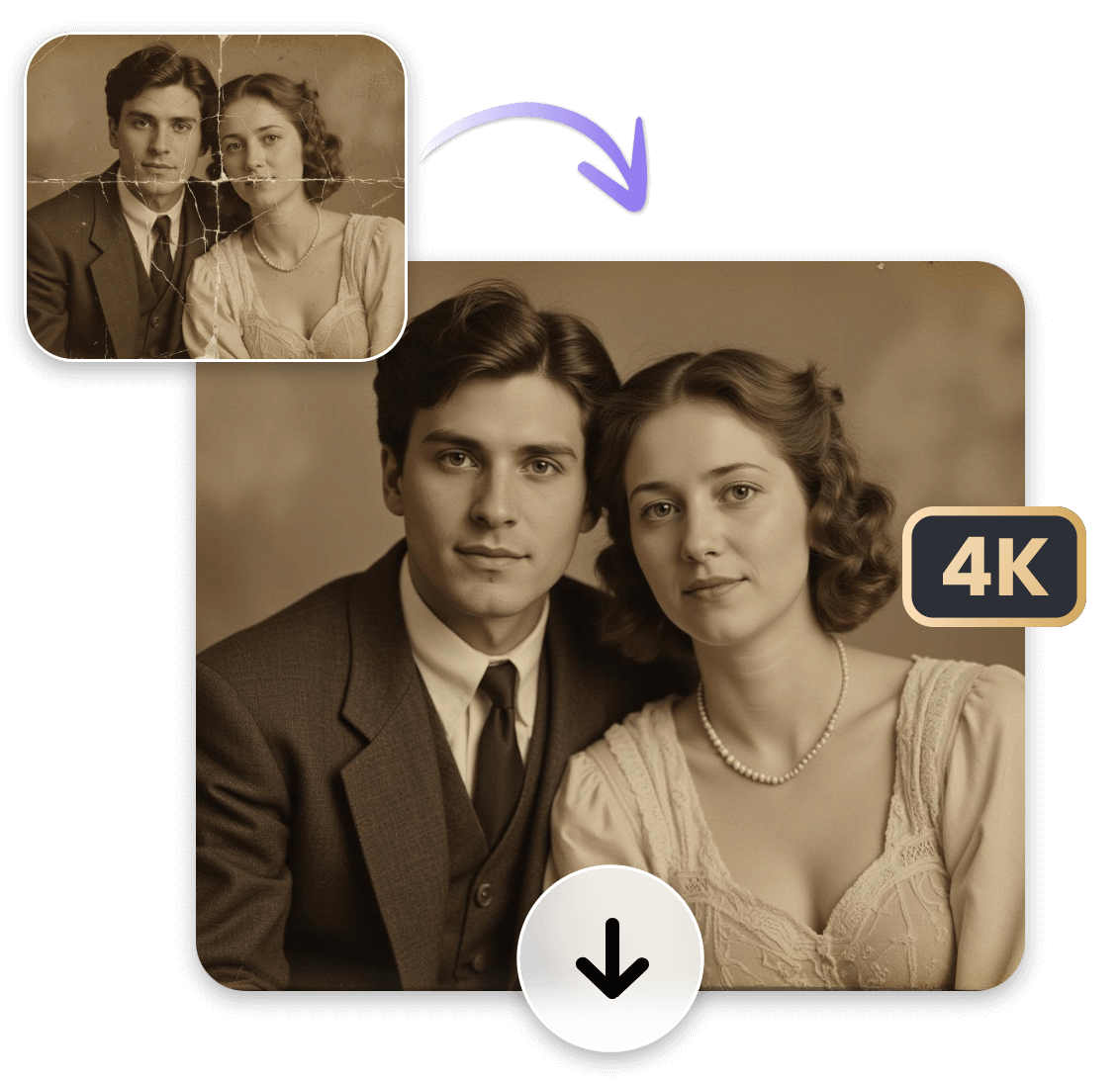 High resolution restoration for crisp clear images