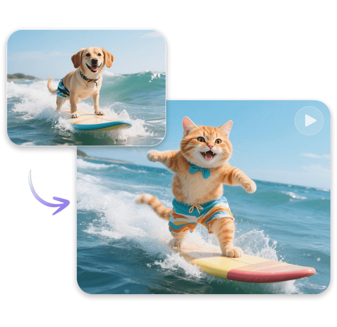Image to video style consistency effect
