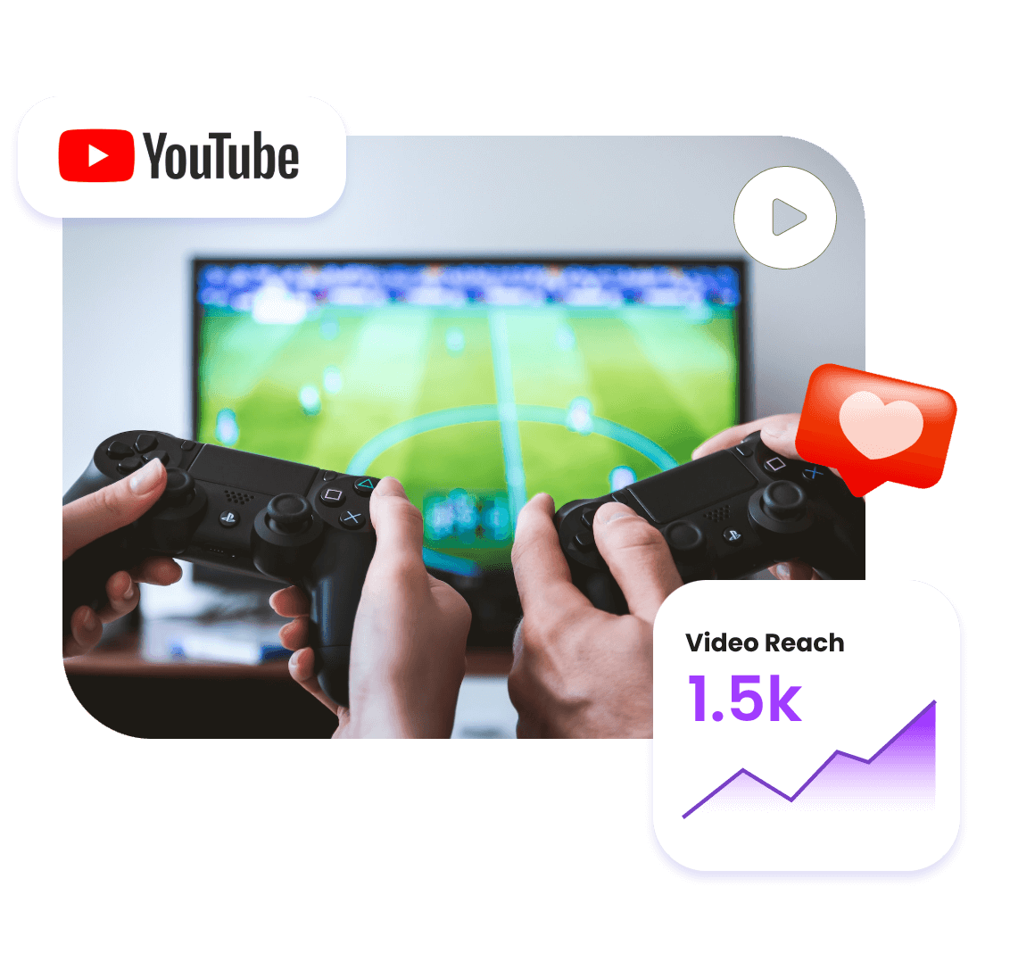 Improve the engagement rate of a youtube channel with a video of playing soccer game