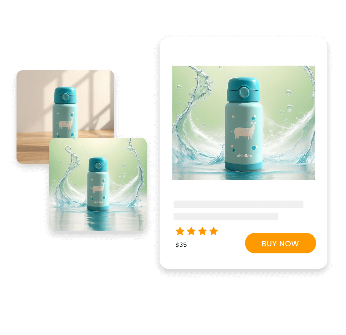 Improve your product display image with a new background in clipfly