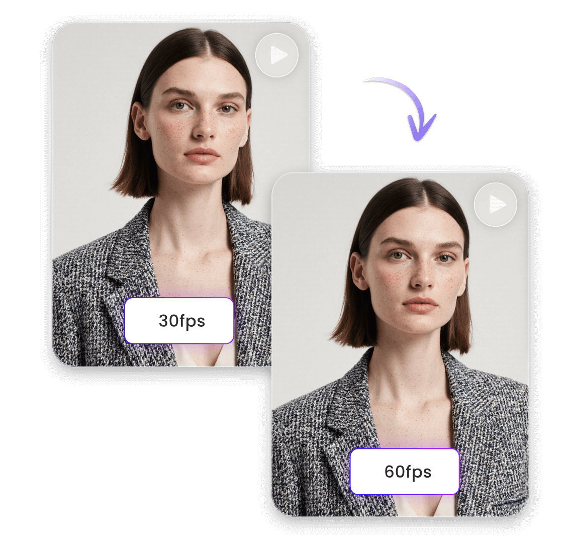 cнижение шума в видео с парой, празднующей Новый год