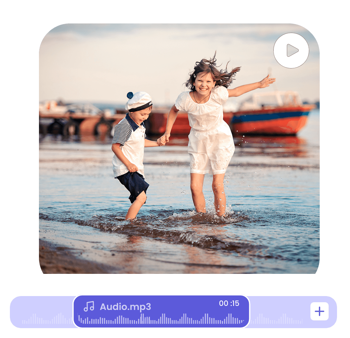 Insert audio into video montage