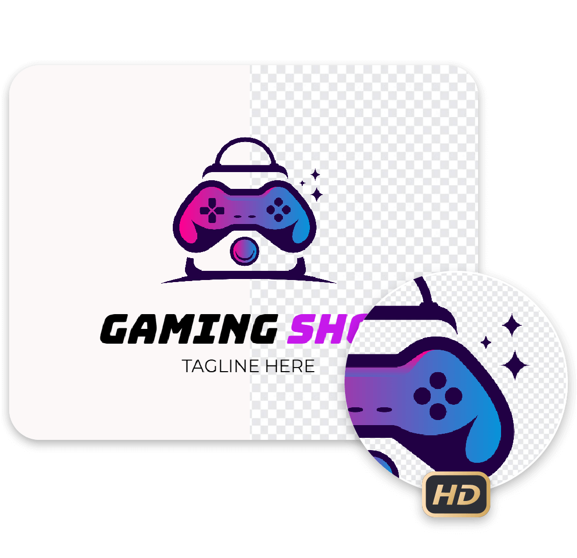 Keep logo sharp with high quality background removal