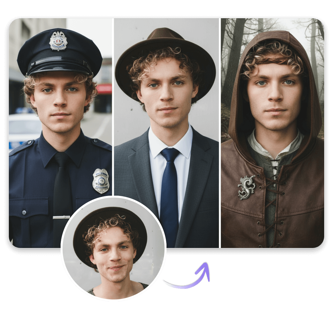 Maintain character consistency of a boy photo in clipfly nano banana ai