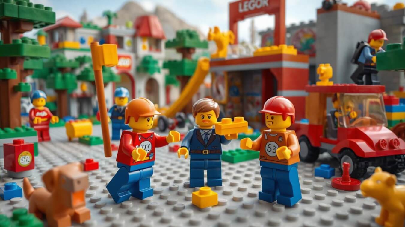 Make a game video of lego style from text or image in clipfly