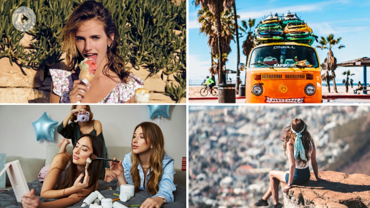 Make a video collage to share on social media