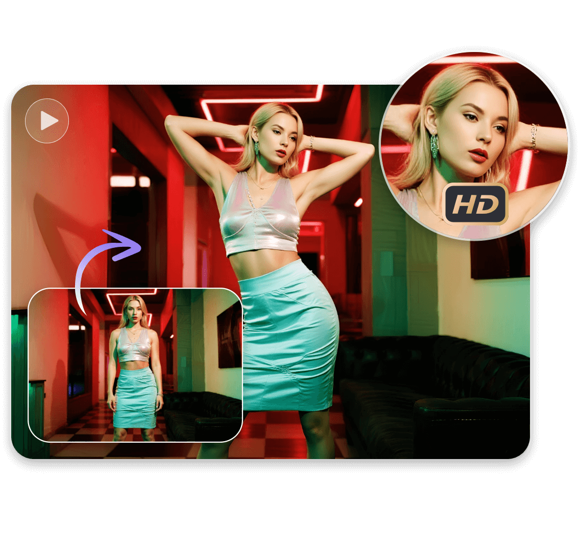 Make ai videos with natural moves with realistic sway effect