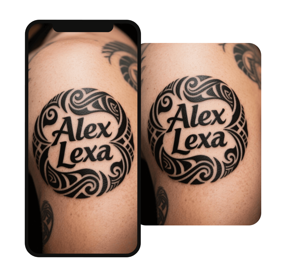 Make ambigram tattoo with clipfly free ambigram generator app