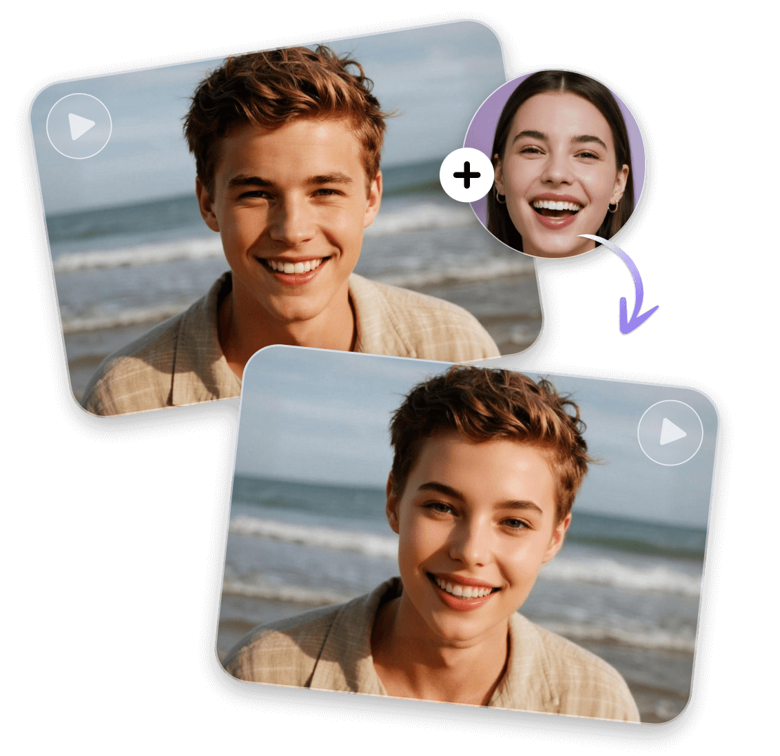 Make cross gender face swap videos with ai